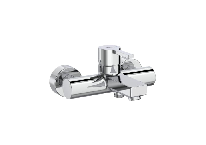 Wall-mounted bath-shower mixer