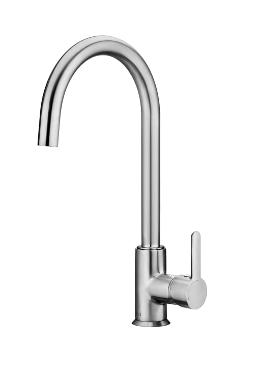 Kitchen sink mixer with swivel spout, Cold Start. Space grey