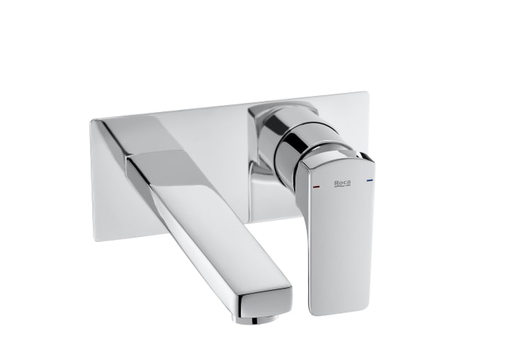 Concealed basin mixer