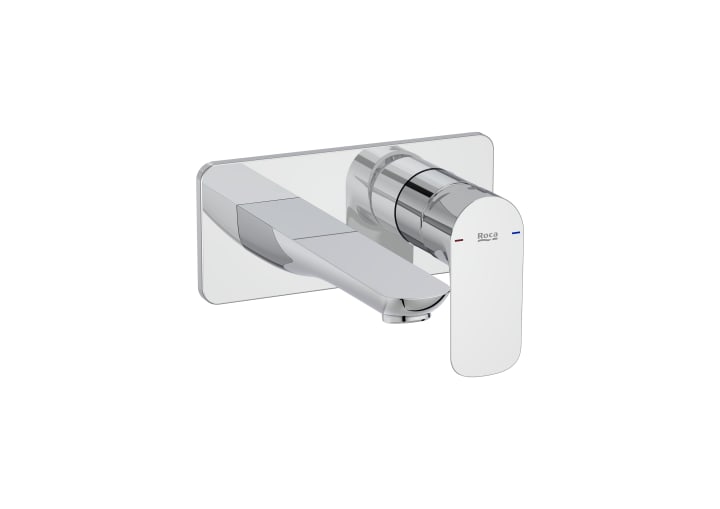 Wall-mounted basin mixer