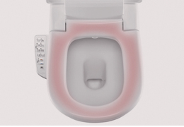 Heated seat with adjustable temperature.