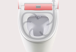 Deodorizing D-Rim technology with active carbon filter.