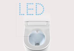 Night light with long-life LEDs illuminating the inside of the bowl.